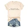 ESO SUENA COMO MI lista de deseos de Amazon sitio independiente casual versátil para mujer camiseta de algodón de manga corta colorida