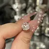 Pendientes de Acero de Titanio con Diamante Corte Milenio de 8mm, Destello Explosivo, Lavables, Sin Molestias al Dormir, Moda con Temperamento, Más Fáciles de Combinar con Clavos de Hélice Auricular