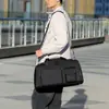 Nueva bolsa deportiva y de fitness con compartimentos separados para artículos húmedos y secos, gran capacidad, bolsa de equipaje de nailon, ligera para viajes cortos, adecuada para viajes de negocios