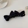 Pinza de Plátano 3D con Lazo Dulce y Femenina Versátil para Mujer, Pinza de Garra Grande Estilo Coreano para Cola de Caballo Alta, Accesorio para el Cabello de Pinza Retorcida