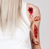 Calcomanías de Tatuaje de Cicatrices de Terror para Halloween de Venta Caliente, Calcomanías Divertidas para la Cara, Maquillaje de Boca con Cicatriz, Calcomanías de Tatuaje Impermeables