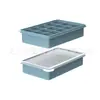 Bandeja de Hielo Grande de Silicona Transfronteriza Molde de Cubitos de Hielo de Grado Alimenticio Molde de Bola de Hielo de Desmoldeo Fácil Congelación Rápida Molde para Hacer Hielo Casero