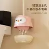 Escova de Banheiro Doméstica de Pinguim de Desenho Animado com Base Banheiro Vaso Sanitário Montada na Parede Sem Perfuração Escova de Cabo Longo Sem Ângulo Morto