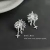 Pendientes de Borlas de Fuegos Artificiales Brillantes, Estilo Fresco Personalizado, Pendientes Elegantes de Moda, Lujo de Nicho Accesible, Pendientes de Zirconia de Gama Alta