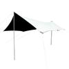 Tienda de campaña con dosel para exteriores, diseño de mariposa, color negro, para acampar, portátil, impermeable, con protección solar, recubierto de plata, con forma hexagonal.