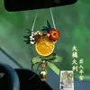 Decoración para Colgar en el Coche de Rodajas de Naranja, Adorno Seco para Colgar en el Coche, Colgante de Pared para la Paz y Buenos Deseos, Decoración de Naranja para Buenos Deseos