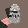 Acessórios de Cabelo Étnicos Miao Tradicionais, Presilhas de Cabelo para Mulheres, Ornamentos de Cabelo Antigos Estilo Ocidental de Prata Miao, Presilhas Laterais Hanfu, Acessórios de Peixe Koi, Presilhas de Bico de Pato