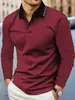 Estilo Minimalista Neutro para Camping al Aire Libre Ligero Superior Sencillo Básico Versátil Manga Larga Camisa POLO MB14