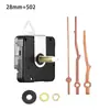 Movimiento de Reloj Silencioso DIY en Stock Transfronterizo Movimiento de Segundero Barrido Eje Largo Movimiento de Reloj de Pared 4 Tipos de Movimiento de Reloj de Madera de Nogal