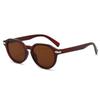 Gafas de Sol Redondas de Moda Casual Sencillas Elegantes 2024 para Actuación en Escenario y Pesca para Hombres y Mujeres