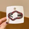 Pinza BB con patrón de nubes, pinza para el pelo de nubes a cuadros para mujer, pinza para flequillo de forma geométrica irregular, pinza lateral, accesorio para el cabello