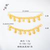 Color Contenido Plata S925 Chapado en Oro Oro Método Antiguo Oro Accesorios DIY Calabaza Moneda Fu Marca Cadena de Extensión Collar Accesorios Pulsera Mujer