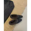 Zapatos de tacón bajo retro de nicho francés para mujer, nuevo estilo de otoño e invierno, zapatos cálidos con forro de terciopelo, slip-on, zapatos peludos y zapatos de algodón