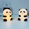 Luz Noturna Panda Vermelho Internet Barraca de Mercado Noturno Luz de Vinil Presente Criativo de Aniversário Cura Fofa Descompressão Lâmpada de Cabeceira