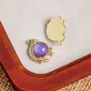 Pingente Casual de Liga de Zinco, Resina, Zircônia e Pérola Inlaid Sol e Lua Pingente DIY Pulseira Colar Acessórios de Joias