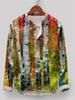 2024 Nueva Camisa Casual de Moda Más Vendida Hawaiana de Manga Larga con Hebilla para Hombre Moda Fuente Transfronteriza Fábrica