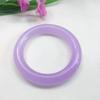 Moda Luxo Leve Violeta Encorpado Roxo Total Fino Espesso Tira Redonda Pulseira de Rocha de Quartzo Jade Pulseira de Jade para Menina Atacado