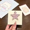Nuevo Pinza para el Cabello de Moda de Lunares de Estrella para Mujer, Pinza de Flequillo Sin Costuras de Moda, Simple Pinza Lateral Accesorio para el Cabello, Pinza Dulce