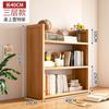 Estantería de Escritorio Sencilla para Dormitorio Estante de Almacenamiento Multicapa Organizador de Escritorio para Estudiantes en Casa Estante con Cajón de Madera Maciza