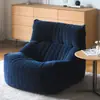 Sofá Perezoso para una Persona, Adecuado para Dormir y Reclinarse, Alivio del Estrés, Uso en Hogares Pequeños, Dormitorio, Balcón, Alquiler, Apartamento Pequeño, Sofá Cama Individual