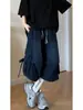 Atuendo Ootd de Verano: Shorts de Mezclilla para Hombres y Mujeres, Diseño Único, Estilos No Comunes, Pantalones Cortos Estilo Ropa de Trabajo, Pantalones Casuales Sueltos