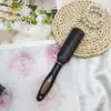 @Venda Quente no Varejo Pente Preto Dourado para Mulheres, Pente Alisante de Cabelo, Pente com Airbag de Massagem, Pente Alisador, Pente para Cachear, Escova Raquete 50X