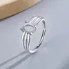 Anillo de plata de ley maciza S925 con montura en blanco de forma ovalada de 6x8 mm para huevo de paloma, kit de bricolaje, anillo de diamantes retro francés vintage