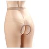 Meias-calças finas transparentes de primeira linha, meias-calças invisíveis com abertura total, pés e dedos transparentes para mulheres