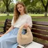 Bolsa de Mão Nova de Pelúcia Simples, Grande Capacidade, Bolsa Casual Versátil para o Dia a Dia, Trabalho e Deslocamento, Bolsa de Pelúcia Formato Bolinho