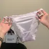 Morado Taro Estilo Francés~Satén Suave Calado con Cordones Pura Tentación Sexy Delgadas Transpirables Malla Calzones Encaje Verano para Mujer