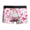 2025 Amazon Transfronterizo Nuevo Día de San Valentín Patrón Estampado Ropa Interior para Hombre de Seda de Leche Bóxers de Alto Rebote