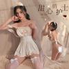 Meiyujia Uniforme de Enfermera Sexy C Os Tentación Juego de Rol Espalda Descubierta Ropa de Dormir Traje Sexy