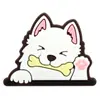 Patches Macios de PVC de Cachorrinho Fofo Acessórios Planos para DIY Capa de Celular Mala Grampo de Cabelo Acessórios de Joias Cartoon