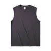 Amazon Masculina Fitness Casual Algodão Esportiva Sem Mangas Algodão Puro Camiseta Respirável Absorvente de Suor Anti-Odor Secagem Rápida
