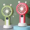 Ventilador de mano de caracol de verano Recargable por USB Velocidad ajustable continua de 100 velocidades Ventilador pequeño portátil de escritorio