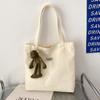 Bolsa de Lona Lavada Grossa para Comércio Exterior Feminina Grande Capacidade Tote Bag Simples Portátil para o Dia a Dia Bolsa Grande de Tecido Oxford Bolsa de Ombro