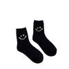 Meias femininas outono e inverno meias de panturrilha japonesa escovadas quentes Terry meias espessas cara sorridente entrega de peça única