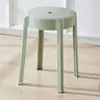 Taburete de Plástico Engrosado para Adultos Hogareño Apilable Mesa de Comedor Taburete Redondo Silla de Plástico Simple Nórdico Sala de Estar Taburete Alto