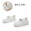 Zapatillas Blancas de Piel Genuina para Mujer, Nuevo Estilo Otoño 2026, Zapatillas con Suela Gruesa que Aumentan la Altura, Suela Suave, Cómodas, Zapatos Casuales Versátiles