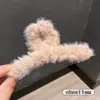 Pinza de Tiburón Acrílica Marrón Grande Estilo Coreano de Verano Pinza Cuadrada Pasador Elegante para la Parte Trasera de la Cabeza Pasador de Gama Alta