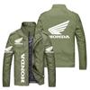 Nova jaqueta masculina de primavera e outono com logo de carro, moda solta, comércio exterior europeu e americano, tamanhos grandes, jaqueta de piloto, vestuário masculino