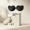 Almofadas de Seio de Renda em Formato de Manga, Sutiã Adesivo Push-Up para Mulheres, Sutiã Fino Sem Costura para Sessão de Fotos, Protetores de Mamilo Anti-Queda