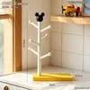 Enfeite de armazenamento de gatinho fofo para uso doméstico, suporte de canecas de luxo de alta qualidade, prateleira de armazenamento de mesa