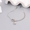 Pulsera Retro de Personalidad Hip-Hop Japonesa y Coreana con Smiley Nariz de Cerdo para Mujer ins Nicho Trendy Celebridad de Internet Moda Pulsera Elegante