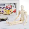 Boneco de Madeira para Desenho 30cm Boneco de Madeira Articulado 12 polegadas Boneco de Madeira Pequeno 10 polegadas Mão de Madeira