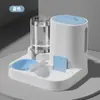 Dispensador Automático de Agua Potable Suministros para Mascotas Gato Gran Capacidad Todo en Uno Dispensador Agua y Comida Dos en Uno Comedero