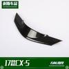 Adecuado para 17 Mazda CX-5 volante modificado en forma de U decorativo patrón de fibra de carbono interior parche tira brillante
