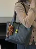 Bolsa Tote de Ombro Feminina Casual Retro de Grande Capacidade, Estilo Novo Verão 2026, Transfronteiriça