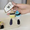 Llavero Colgante de Peluche Pato Amarillo Pequeño Estilo Lindo Encanto para Teléfono