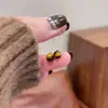Pendientes Únicos y Sofisticados de Estilo Dulce-Cool para Mujer, Versátiles Pendientes Largos de Borla con Piedra Ojo de Tigre, Hilos para Orejas, Aretes de Botón